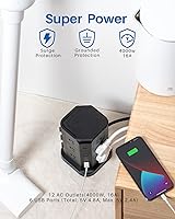 KOOSLA Surge Protector Power Strip Tower 16.4 FT — image 6