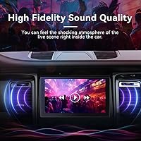 Haudio 7-inch Wireless Double Din Car Stereo with CarPlay & Android Auto — image 3