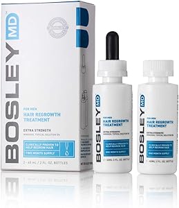 BosleyMD Hair Re-growth Treatment 2%-5% Minoxidil Solution, 6.4oz Review