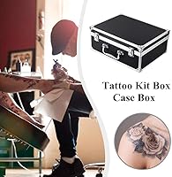 Large Tattoo Case Tattoo Kit Box - Aluminum Traveling Convention Carry Case (Silver) — image 5