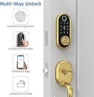 SMONET Smart Lock Y1-GBF-S Bluetooth Keyless Entry Deadbolt — image 2