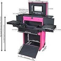 SHANY REBEL Series Pro Makeup Artists Multifunction Cosmetics Trolley Train Case – Large — image 4