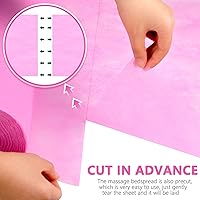 Tudomro Disposable Non Woven Bed Sheets 24 x 71 Inch (White, Pink) — image 3