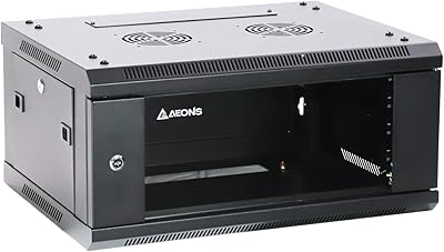 AEONS 4U Professional Wall Mount Network Server Cabinet 19-Inch Rack