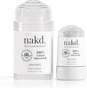 nakd. Thai Crystal Deodorant – 4.25 oz + 2.5 oz Travel Size