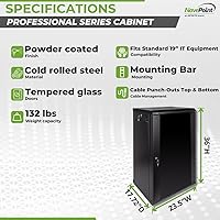 NavePoint 18U Deluxe IT Wallmount Cabinet Enclosure — image 4