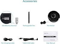 Huion WH1409 Wireless Graphic Drawing Tablet — image 7