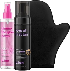 B.TAN Violet Self Tan Foam & Face Mist Kit 6.7 Fl Oz