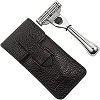 Parker Travel Razor with Buffalo Leather Case — image 1