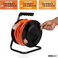 IRON FORGE CABLE Extension Cord Storage Reel 100 ft — image 2