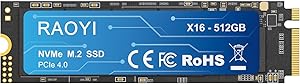 RAOYI 512GB NVMe M.2 PCIe 4.0 SSD