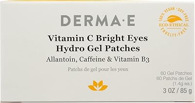 Derma E Vitamin C Bright Eyes Hydro Gel Patches, 3oz