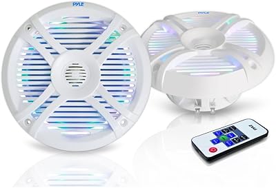 Pyle PLMRX68LEW 6.5” Waterproof Marine Speakers