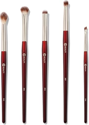 BK Beauty Eyeshadow Brush Set for Hooded or Smaller Eyes (5PC)