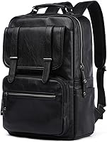 CHAO RAN Vintage Leather Laptop Backpack for Men — image 1