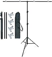LINCO Lincostore Zenith Portable T-Shape Background Backdrop Stand Kit 5x6.7ft — image 1