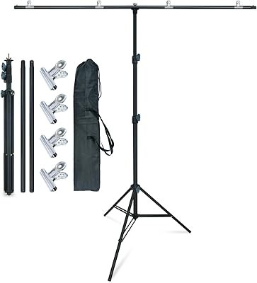 LINCO Lincostore Zenith Portable T-Shape Background Backdrop Stand Kit 5x6.7ft