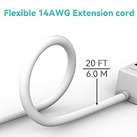 PLUGTUL Surge Protector 20FT, 7 Outlets — image 9