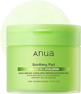 Anua Azelaic 10 Hyaluron Redness Soothing Pad (90 pads) Review