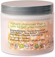 Glimmer Goddess Organic Whipped Body Shimmer Butter Rose Gold 4oz — image 2