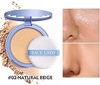 SACE LADY Face Makeup Set, Flawless Matte Foundation & Oil Control Pressed Powder — image 5