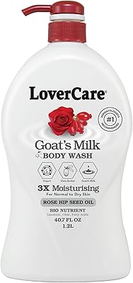 Lover's Care Goat's Milk Moisturizing Body Wash 40.7oz Rosehip Seed Oil