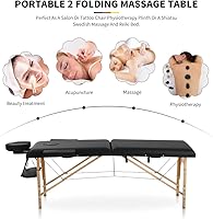 HHS Professional 84″ Portable Massage Table - Black — image 5
