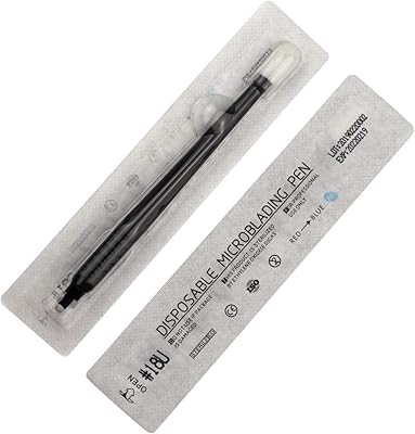 Lamiga 10pcs Disposable Microblading Manual Pen with 18U Blades