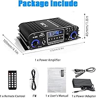 Romicta 4 Channel Bluetooth 5.0 Stereo Amplifier — image 7