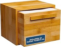 Clean Skin Club Luxe Bamboo Box with Drawer + 50 XL Towels — image 1