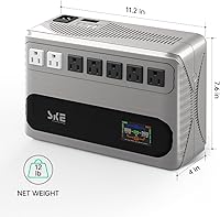 SKE UPS HL850 850VA/480W Battery Backup & Surge Protector — image 2
