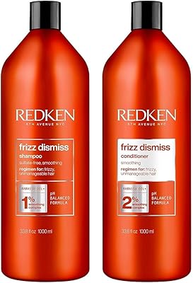 Redken Frizz Dismiss Shampoo & Conditioner Set, 33.8 Fl. Oz (Pack of 2)