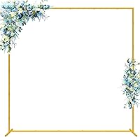 Wokceer 6.6FTx6.6FT Gold Metal Wedding Arch Backdrop Stand — image 1