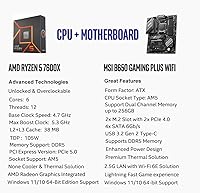 INLAND AMD Ryzen 9 7900X CPU Processor with MSI X670E Gaming Plus Motherboard — image 2