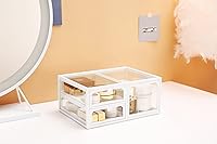 MOOCHI White Vintage Glass Cosmetic Makeup Organizer — image 9