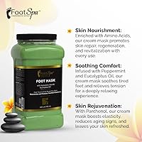 FootSpa Cream Mask for Foot, 128 Oz with Peppermint and Eucalyptus Oil — image 4