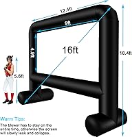 AZXRHWYGS 16 Feet Inflatable Movie Screen — image 6