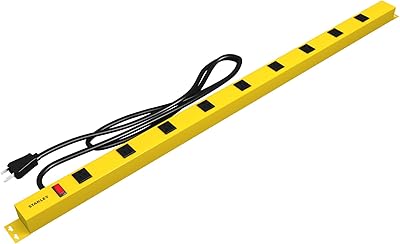 STANLEY 31615 9 Outlet 600 Joule Metal Surge Protector