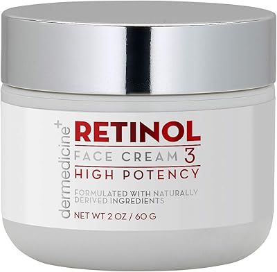 Dermedicine Retinol Cream for Face & Eye 3% Blend, 4oz