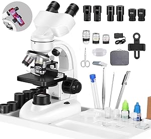 BOGRINUO Compound Binocular Microscope 40X-2000X Magnification Review