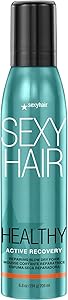 SexyHair Healthy Active Recovery Repairing Blow Dry Foam 6.8oz Review
