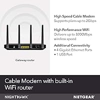 NETGEAR Nighthawk C7800 Cable Modem WiFi Router Combo — image 2