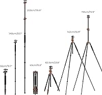 K&F Concept 74-inch Camera Tripod T254A6+BH-28L — image 6