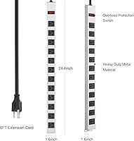 JUNNUJ PX213-12 12-Outlet Power Strip — image 3