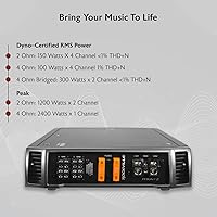 Rockville RXA-F2 2400W 4-Channel Car Amplifier — image 4