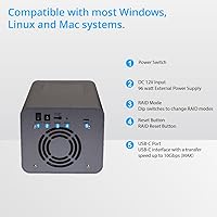 IO CREST SY-ENC50127 USB 3.2 Type-C Dual Bay HDD + M.2 NVMe External Enclosure — image 9