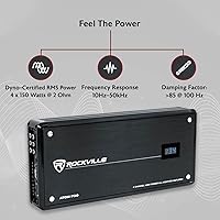 Rockville ATOM P30 2400W 4-Channel Marine Amplifier — image 2