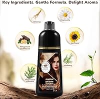 AngeRose Hair Dye Shampoo 3 in 1 Chestnut Brown 400mL — image 3