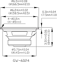 Goldwood Sound GW-6024 6.5″ Woofer 170 Watts 4ohm Replacement Speaker — image 2