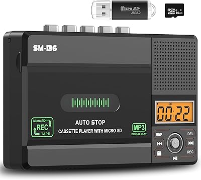 SEMIER Small Cassette Tape Player Converter